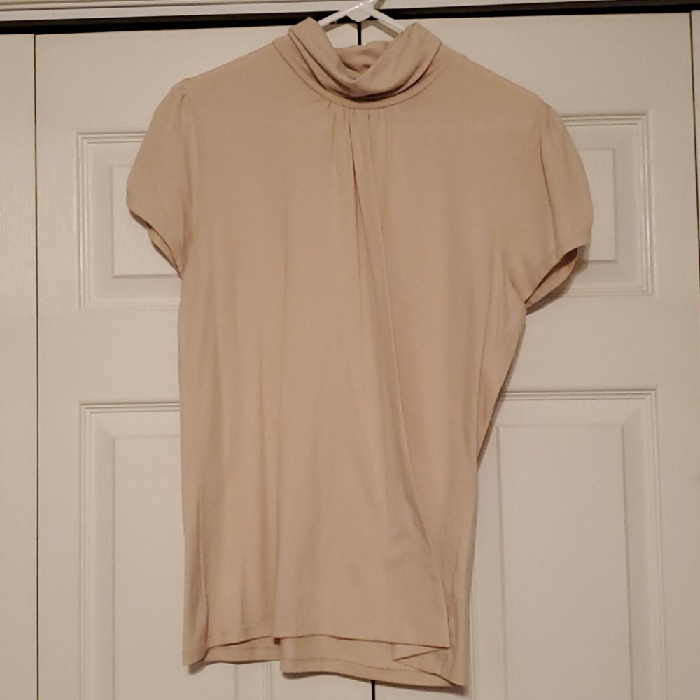 short sleeve high neck top